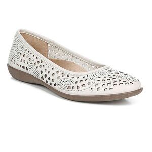 Naturalizer Felicite Women's beige cream leather Ballet Flats size 10 NWOT